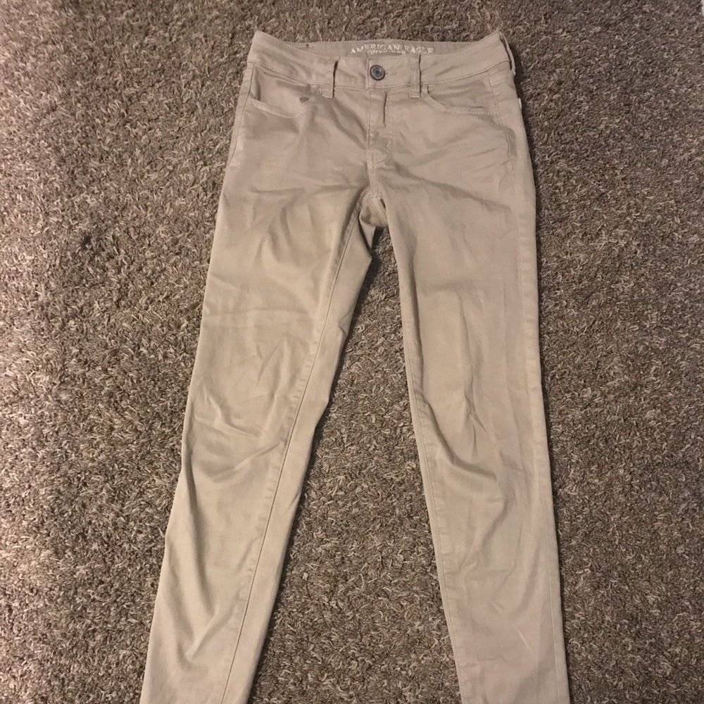 American Eagle skinny super stretch khaki pants